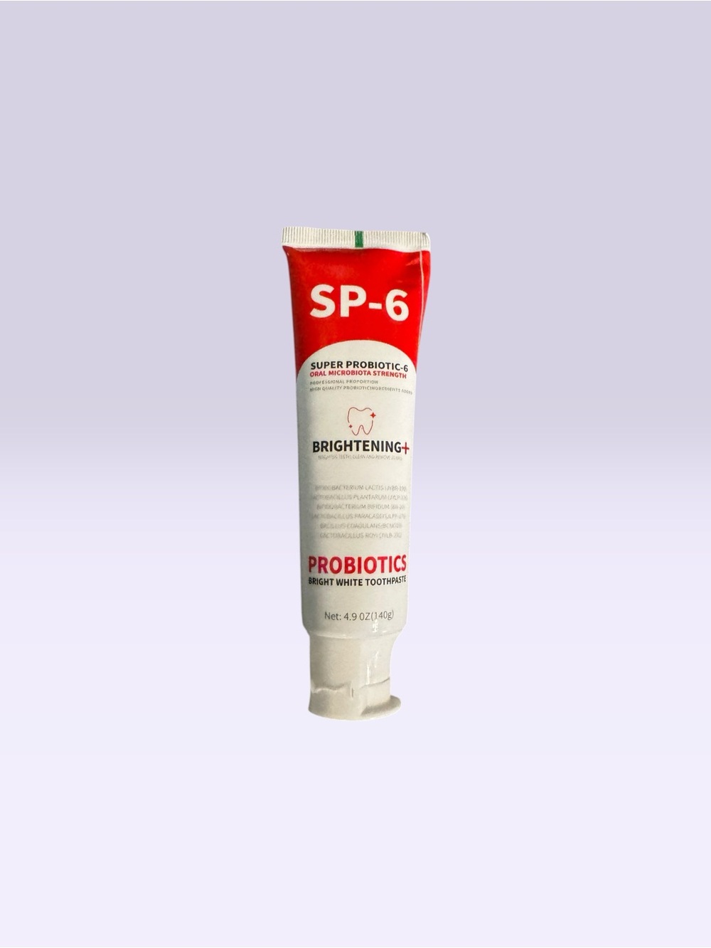 SP-6 Probiotics Bright White Toothpaste Brightening 4.9 oz NEW